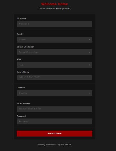 FetLife sign up